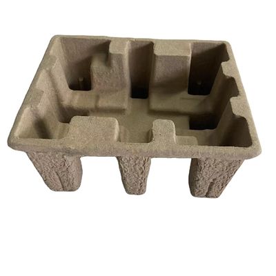 Logo Moulded Pulp Packaging Recyclable impresso ha modellato l'imballaggio della fibra