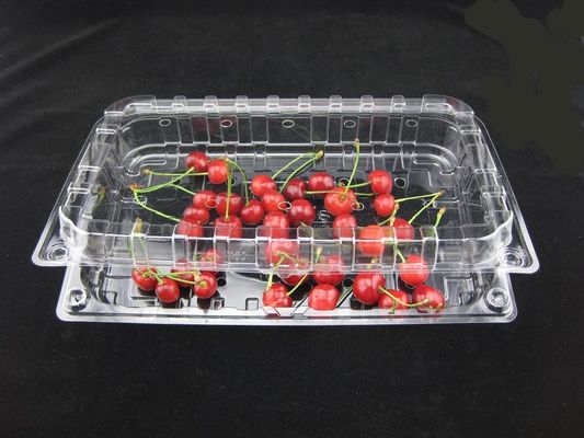 Scatole di plastica eliminabili amichevoli 500g di imballaggio di plastica della bolla di Eco chiare